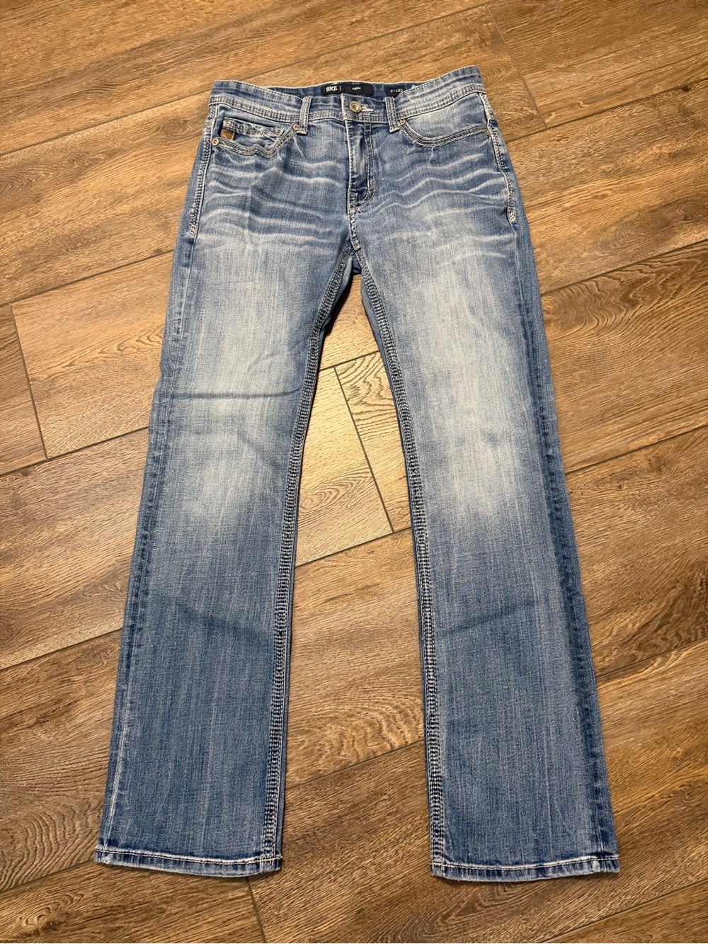 BKE Men’s Light Blue Bootcut Jeans